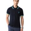 U.S. Polo ASSN. Solid Slim Fit Polo T Shirts for Men - 100% Cotton, Half Sleeves Mens Tshirt